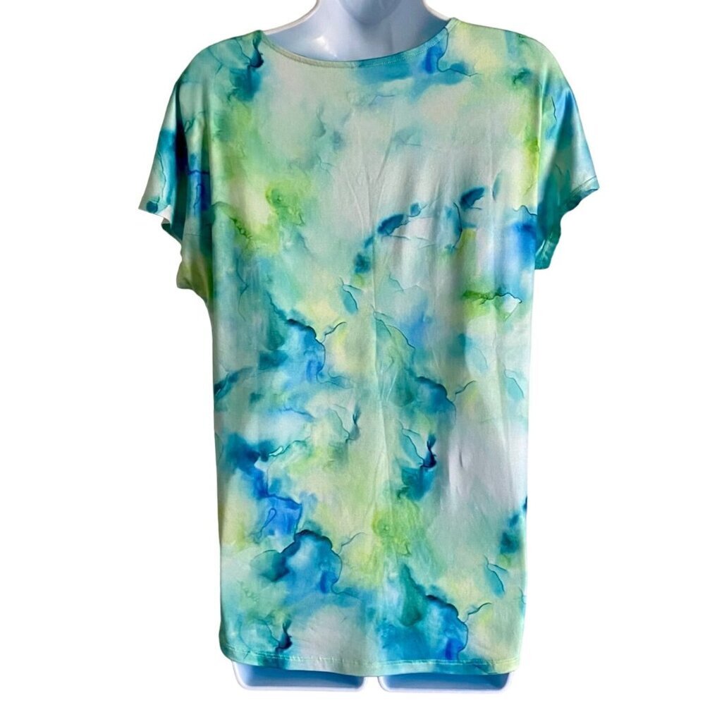 Art & Sol Colorful Flamingo Print Short Sleeve Top Women's Small NEW - Picture 6 of 10